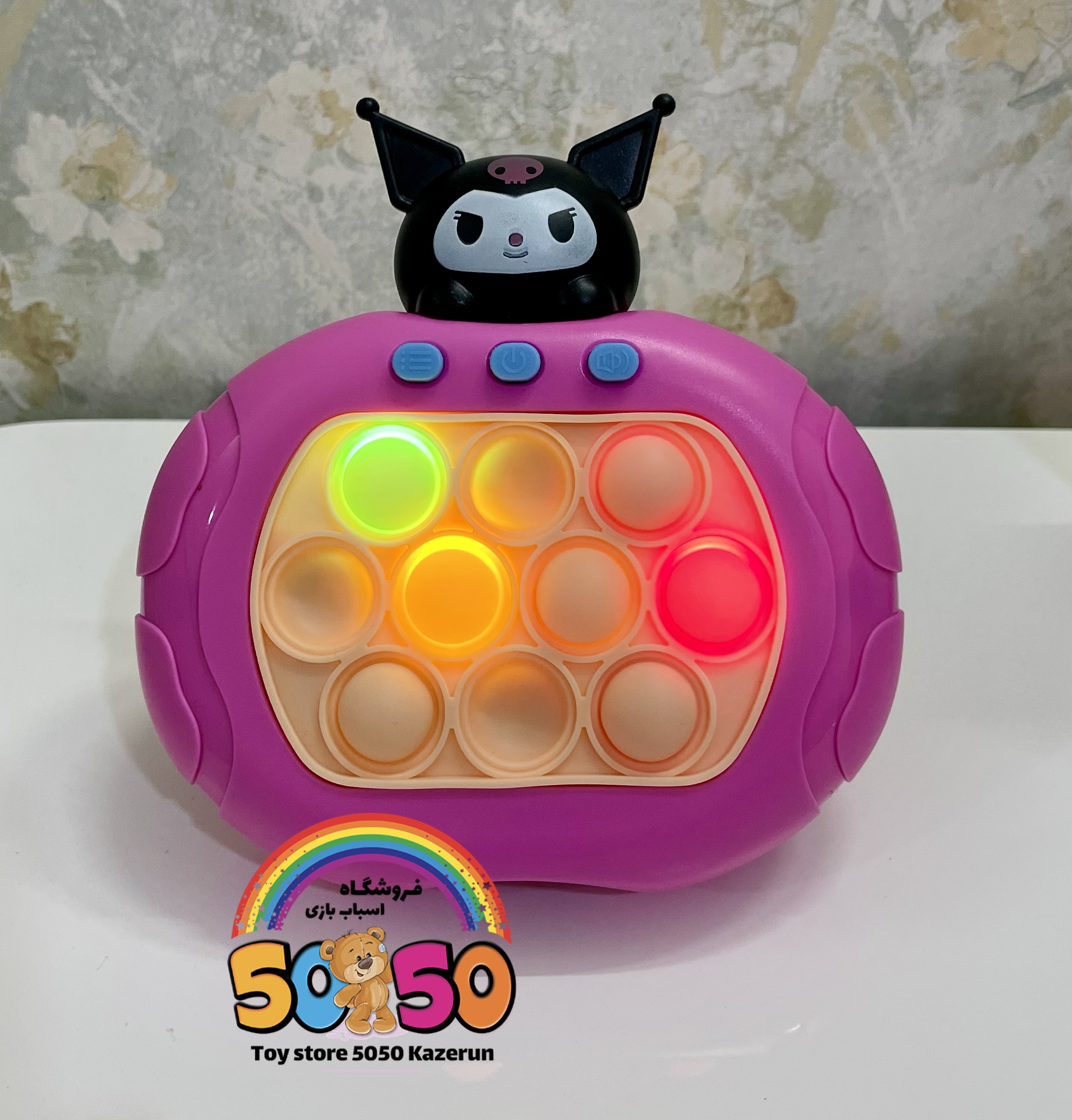فیجت ضد استرس پاپیت گیم موزیکال چراغ‌دار طرح کرومي